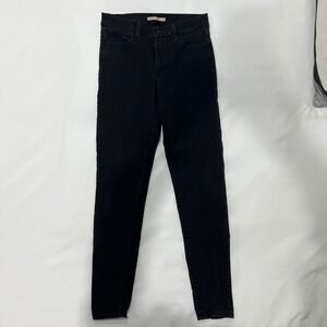 Levi's Womens 720 High Rise Super Skinny Jean 29 Black